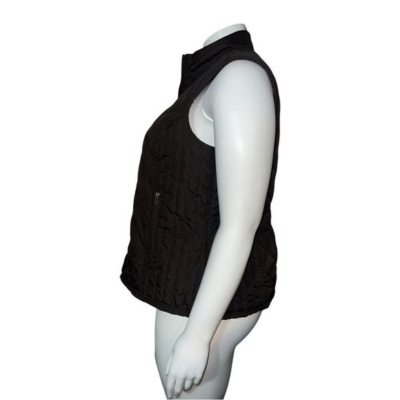 Relativity Outwear Women's Plus Size Brown Quilted Vest Pockets 2X EUC - Picture 2 of 9